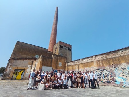 Udeleženci delavnice na območju Arga